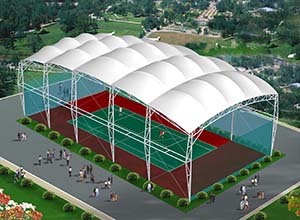 網(wǎng)球場(chǎng)膜結(jié)構(gòu)頂棚/雨棚/遮陽(yáng)棚有什么優(yōu)點(diǎn)？