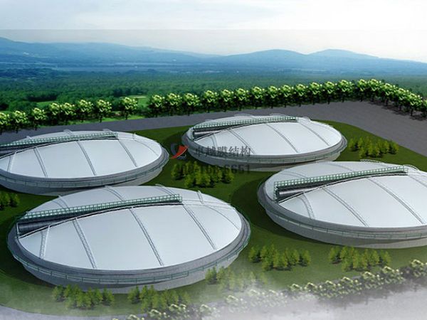 臨滄污水廠(chǎng)污水池膜結(jié)構(gòu)設(shè)計(jì)施工【案例圖片】