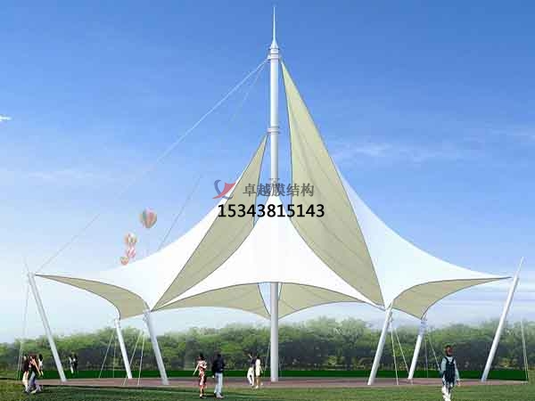 平頂山<font color='red'>張拉膜結(jié)構(gòu)</font>景觀小品【案例圖片】