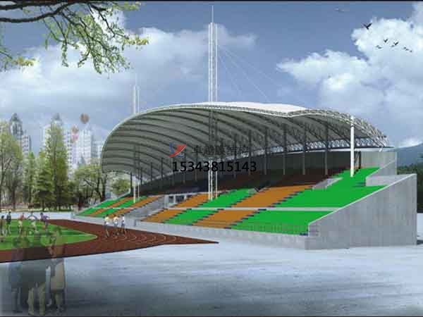 潛江籃球場膜結(jié)構(gòu)罩棚【案例圖片】 　　