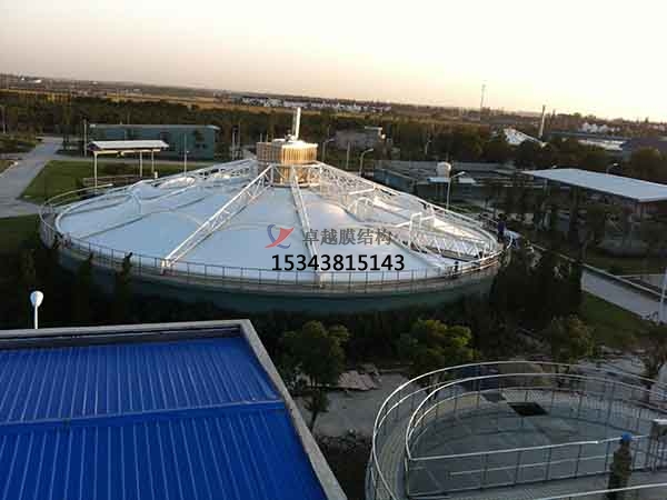 十堰市污水池反封閉罩棚設(shè)計(jì)施工、案例圖片 ?