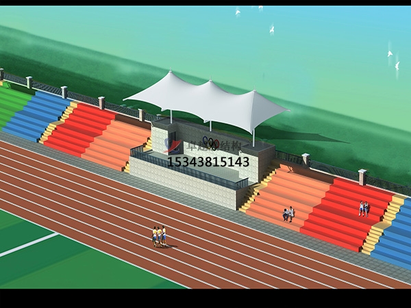 辛集膜結(jié)構(gòu)看臺/舞臺/主席臺【設計施工】