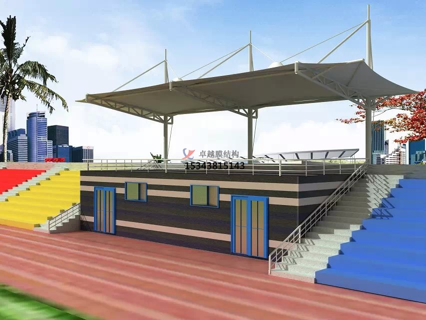 岐山膜結構看臺雨篷/主席臺/舞臺安裝專業(yè)生產廠家