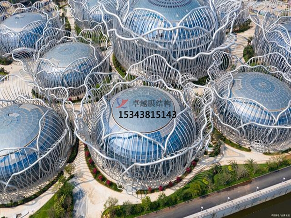 ETFE膜結構項目【海南海口?；◢u會議中心】正在施工中