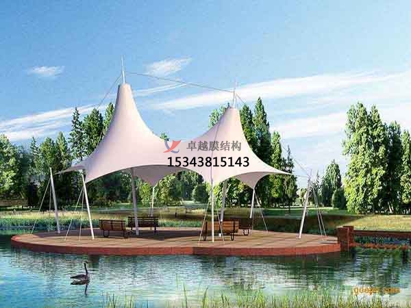 天津商業(yè)廣場(chǎng)<font color='red'>張拉膜結(jié)構(gòu)</font>景觀棚/雨棚設(shè)計(jì)搭建