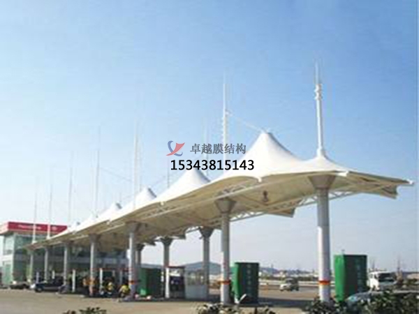 如何去選擇加油站張拉膜所使用的膜材呢？