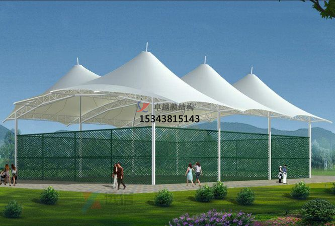  足球場膜結(jié)構(gòu)雨棚破損如何修復(fù)？