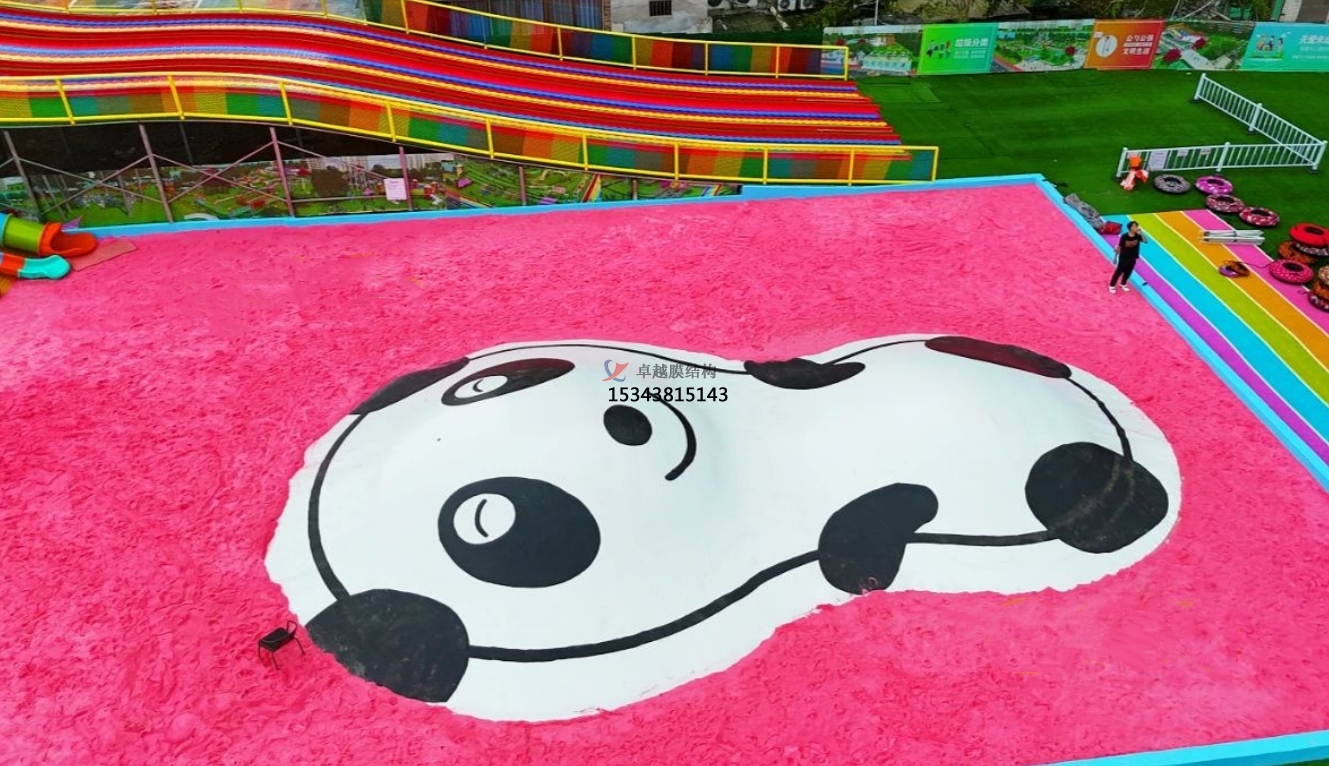 邢臺膜結構公司【生產(chǎn)安裝】游樂場蹦蹦云廠家