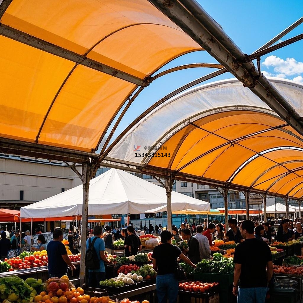 赤峰<font color='red'>膜結(jié)構(gòu)公司</font>【農(nóng)貿(mào)市場(chǎng)膜結(jié)構(gòu)】赤峰膜結(jié)構(gòu)廠家