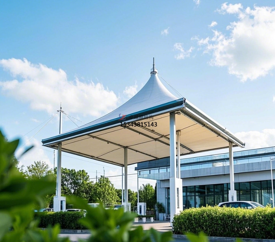 阜陽(yáng)<font color='red'>膜結(jié)構(gòu)公司</font>【加氣站膜結(jié)構(gòu)雨棚】阜陽(yáng)膜結(jié)構(gòu)廠家