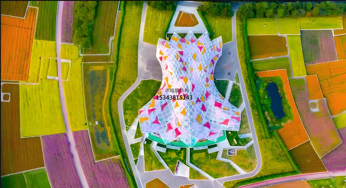 彩色膜材【彩色景觀膜結(jié)構(gòu)】在城市公園的應用