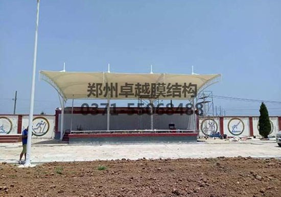 廊坊張拉膜充電樁車棚設計施工案例