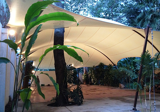 主席臺膜結構的荷載分析